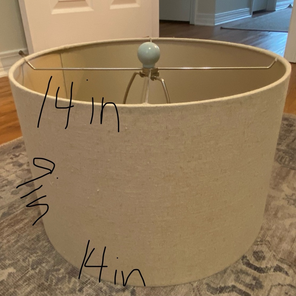 Lampshade beige linen